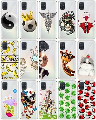 Custodia Cover per ZTE Blade A71 TPU Trasparente silicone morbida fantasia T4 - Immagine 1 di 3