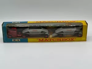 Matchbox Lesney King taglia n. K-4 - Fruehauf Treno a tramoggia - colore rosso e grigio - Foto 1 di 24