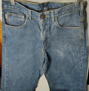 Carhartt denim blue jeans size 32 x 36 - Picture 1 of 8