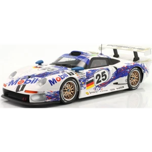 IXO Scala 1:18 Porsche 911 GT1 #25 2° 24h Le Mans 1996 Stucco/Boutsen/Lana - Foto 1 di 2
