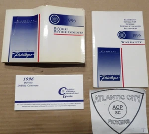 1996 CADILLAC DEVILLE/DEVILLE CONCOURS OWNERS MANUAL & WARRANTY W/CASE - Picture 1 of 5