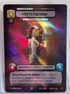 Star Wars Unlimited Fett's Firespray OP Weekly Play Promo Foil JTL - Picture 1 of 2