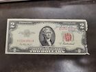 New Listing1953 A Two Dollar $2 Bill Red Seal United States Note Circulated