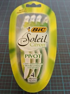 BIC Soleil Citron Pivot Triple Blade Razor 4 Pack - New SB4 - Picture 1 of 6