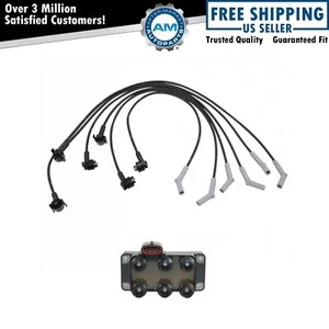 Engine Ignition Coil Pack & Spark Plug Wire Set for E150 E250 F150 V6 4.2L - Picture 1 of 3