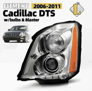 Driver Side HID/Xenon Projector Headlight (w/BULBS) For 2006-2011 Cadillac DTS - Picture 1 of 8