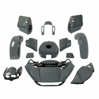 Kit de trabajo de carrocería de carenado apto para Harley Road Glide 2015-2024 2022 2023 Gunship gris Foto 1 de 4