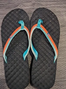 North Face Wedge Sandals Teal & Pink Women's Size 8 The North Face - Picture 1 of 11