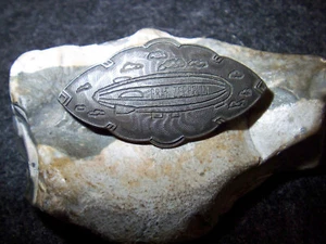 Patriotische-Zeppelin-Brosche-sig.MB.u.N-925-Silber-1929-32 - Picture 1 of 8
