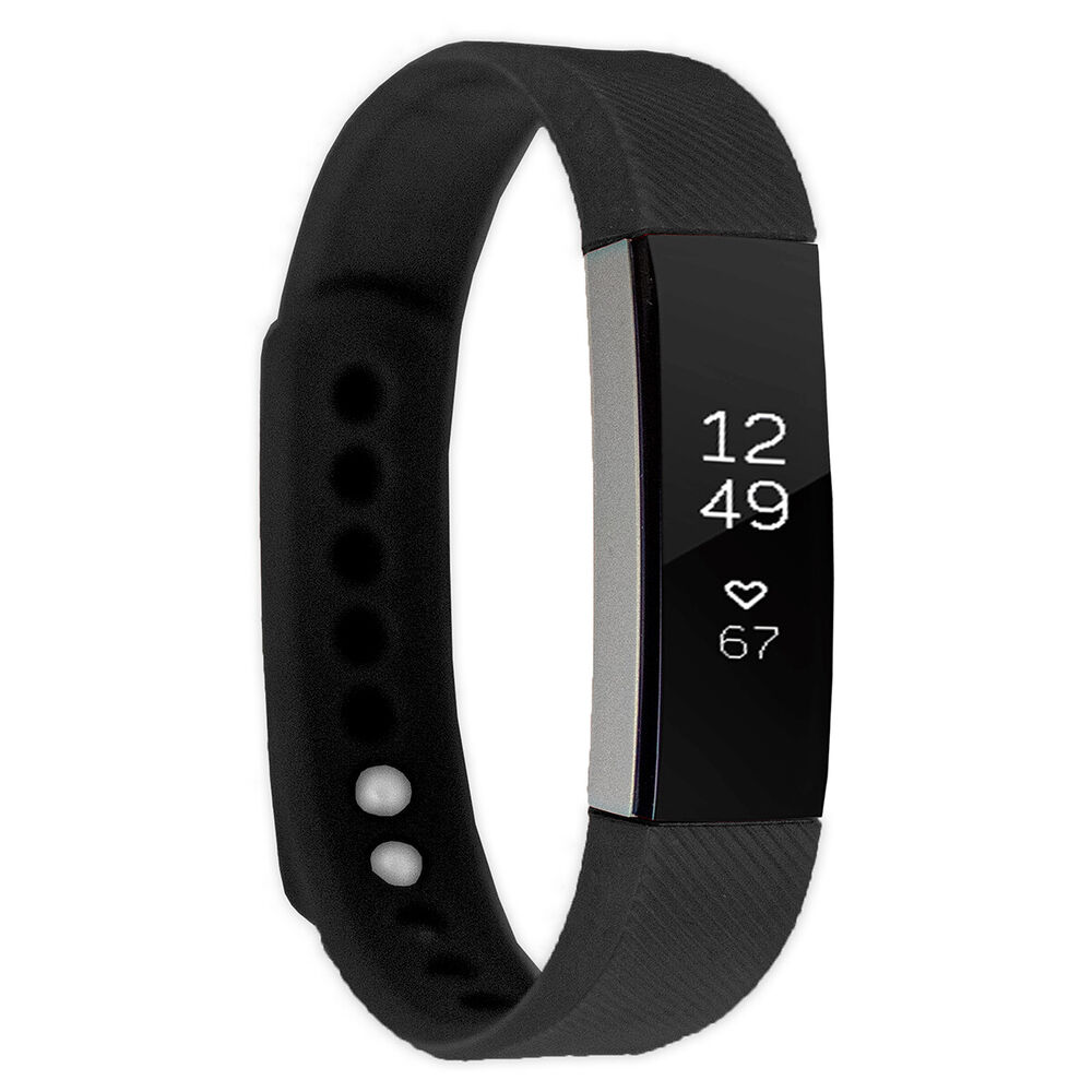 Fitbit Alta Fitness Wristband Activity Tracker Black Small Watch Brand New 