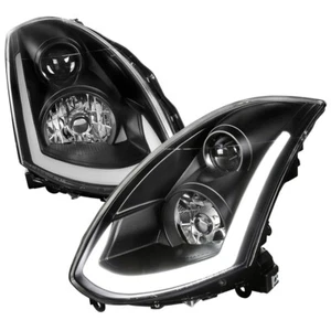 Se adapta a los faros del proyector cupé Infiniti G35 con señal de giro secuencial LED negro - Imagen 1 de 5