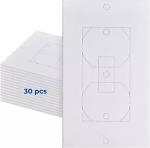 Wall Insulation Outlet Insulators Draft Sealers, 30 Pack Electrical Outlet Insul - Picture 1 of 13