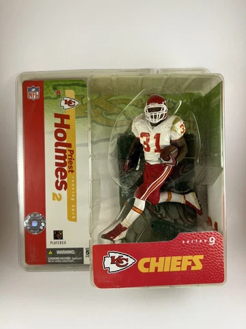 McFARLANE SPORTS PICKS NFL 9 KANSAS CITY CHIEFS PRIEST HOLMES WHITE VARIANT Cover