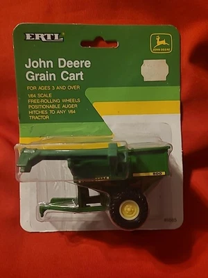CARRITO DE GRANOS ERTL JOHN DEERE con barrena, escala 1/64, #5565 NUEVO sellado 1989 Foto 1 de 4