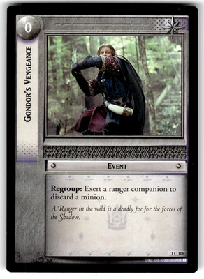 2001 LOTR Lord of the Rings The Fellowship of the Ring 1C106 Gondor's Vengeance - Image 1 of 4