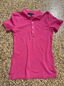 Polo Ralph Lauren Women Classic Fit Polo Shirt Top Size Small Hot Pink - Picture 1 of 6