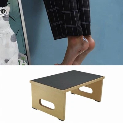 Step Stool Wood with 265lbs Capacity Non Slip Heavy Duty Bed Step for High Bed - Image 1 of 4