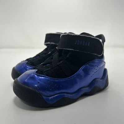 Nike Air Jordan 6 anillos niño talla 5C negro/azul metálico 323420-003 Foto 1 de 4