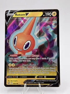 Rotom V - 058/196 - Lost Origin - Holo Ultra Rare - Pokemon TCG Card NM/M - Imagen 1 de 2