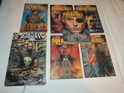 PUNISHER MAX BY GARTH ENNIS OMNIBUS VOL 1 MARVEL PREACHER 1 2 3 4 5 6 DELUXE TPB - Image 1 of 4