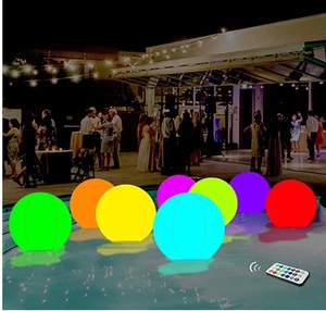 Solar Floating Pool Light Catgeta 11.8 inch LED Ball Color Changing Garden Pond - Picture 1 of 7