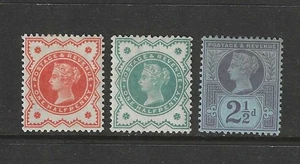 GB QV SG197, 201, 213 1887 Jubilee Trio, montado como nuevo - Imagen 1 de 2