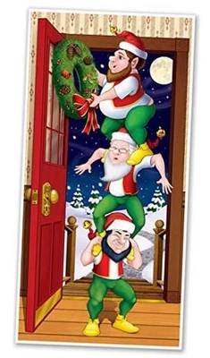 Cubierta Puerta Navidad/Invierno Navidad Elfos Foto 1 de 4