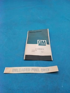 NOS GM 1686875 76-77 ALL LABEL (UNLEADED FUEL ONLY) U F O Stickers - Bild 1 von 1