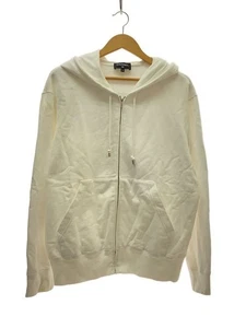 Sudadera con Capucha CHANEL Cremallera Marca de Coco Gráfico Camelia Logo XL Algodón Blanco Usada - Imagen 1 de 9