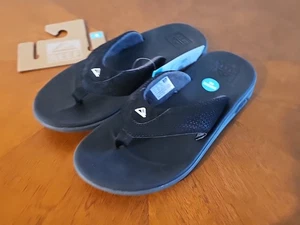 Reef Rover Flip Flop normale Sandale Herren Größe 8 neu gepolstert schwarz - Bild 1 von 5