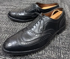 Allen Edmonds “McAllister” Men’s Black Calfskin Wingtip Balmoral Lace-Up Oxfords - Picture 1 of 10