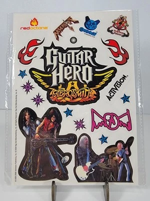 Guitar Hero Aerosmith Sticker Pack (2008) Activision Red Octane - New Set - Image 1 of 2