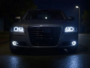 BlingLights Brand LED Halo Angel Eye Fog Lights for 2010-2017 Audi A8 D4 - Picture 1 of 8