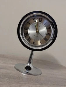 Vintage Japan Mid Century Coral 4 Jewel Space Age Art Deco Alarm Clock Bakelite  - Picture 1 of 12