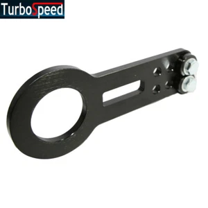 EMUSA Black Scion TC XA XB XD Si EP3 RSX Civic EG EK EL Racing Front Tow Hook - Picture 1 of 3