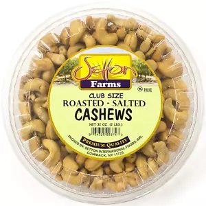 Cashews Roasted Salted | Non-GMO | Premium Quality | Bulk Value Size 32 Oz. (2 L - Picture 1 of 5