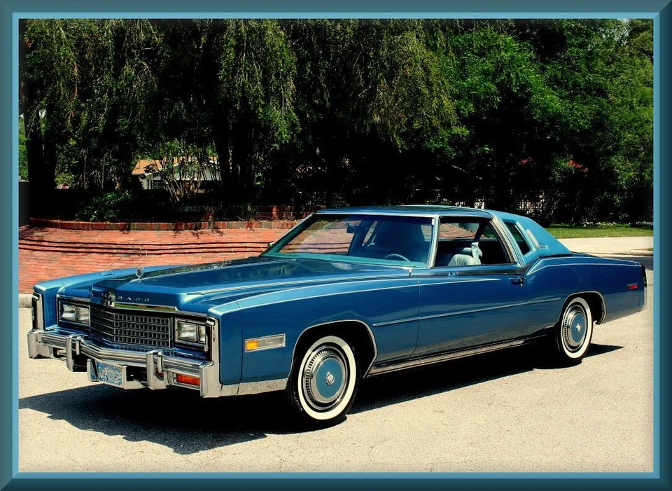 Cadillac Eldorado Biarritz 1978 azul oscuro, caja de herramientas/imán de refrigerador, 42 millas Foto 1 de 1