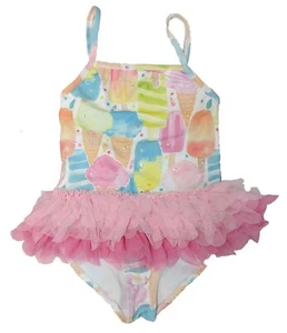 Biscotti Girl's UPF 50 One Piece Swimsuit Multi (Popsicle) - Picture 1 of 1