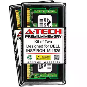 4GB 2x 2GB PC2-5300 DDR2 667 MHz Memory RAM for DELL INSPIRON 15 1525 - Picture 1 of 3