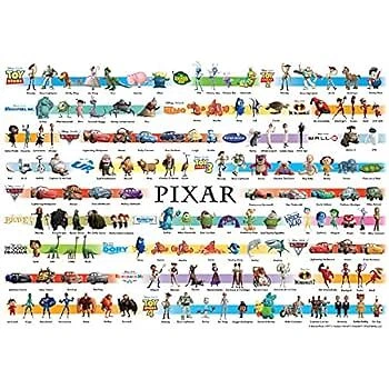 1000 piece jigsaw puzzle Disney / Pixar Collection world's smallest 1000 pi - Image 1 of 4