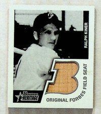 2001 Bowman Heritage Ralph Kiner #BHM-RK - 1948 Reprint - Forbes Field Seat