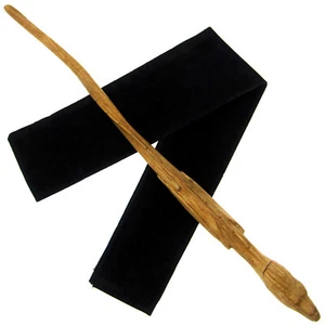 15" Hand Carved Mahogany Wood Ironbelly Dragon Magic Wizards Wand w/ Free Bag - Picture 1 of 12