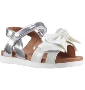 Nina Kaitylyn White Metallic Girls Sandals - Picture 1 of 6