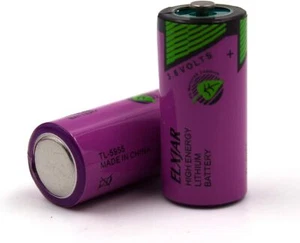 2Pcs TL-4955/TL-5955 2/3AA Tadiran 3.6V 1650mAh Thionyl Chloride Battery Power - Picture 1 of 6