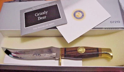 Sportsman's Year  GRIZZLY BEAR  DAGGER WITH COA AND BOX - Image 1 of 4