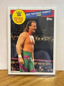 2015 Topps WWE Heritage 〜 Rookie of the Year 1986 #4 JAKE "THE SNAKE" ROBERTS - Picture 1 of 2