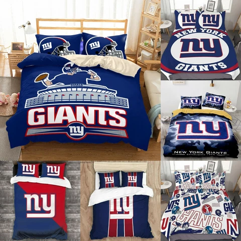New York Giants Bedding Set 3PCS Duvet Cover Pillowcase Comforter Cover Gift Cover