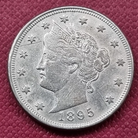 1895 Liberty Head Nickel 5c Better Grade XF #55382 Cover