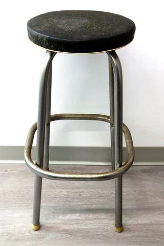 Vintage Black SNYDER Mfg 28" Bar Stool 1950's - 1960's era Mid Century Modern n2 Cover