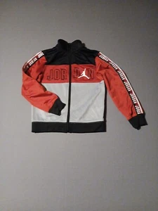 Childs L Size 7 JORDAN Jacket Red/gray/black, think Fall BACK TO SCHOOL - Picture 1 of 24